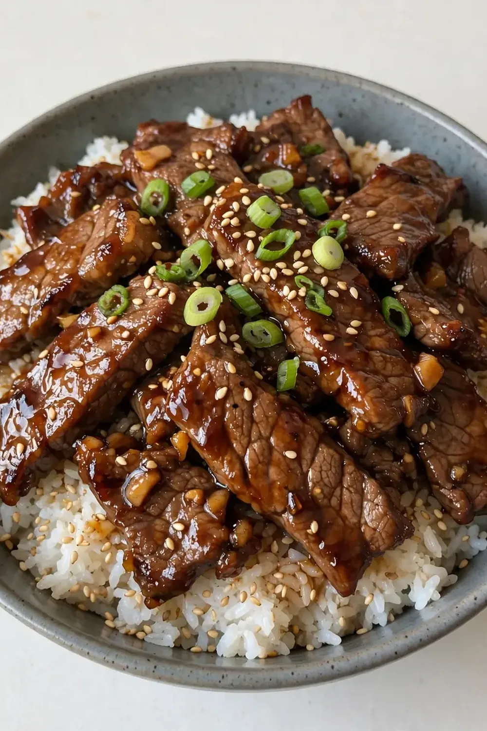 Teriyaki Beef Bowls with Sesame Rice